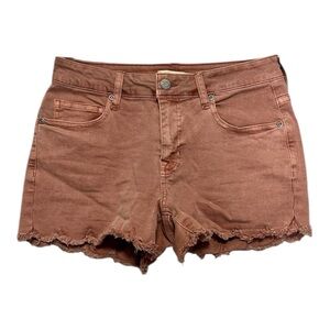 Harper Heritage Scalloped Hem Denim Shorts
